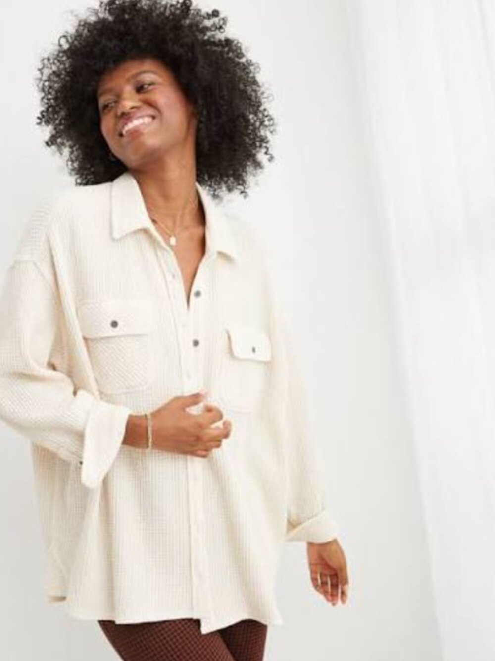 Aerie LumberJane Waffle Shirt